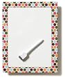 Mayfair Lane Happeez 12 x 9 Inches Whiteboard, Dottie Brights (WB17)