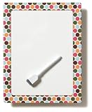 Mayfair Lane Happeez 12 x 9 Inches Whiteboard, Dottie Brights (WB17)