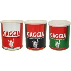 Gaggia Decaffeinated Ground Coffee - 250g Tin