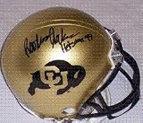 Rashaan Salaam Autographed/Hand Signed Colorado Buffaloes Mini Helmet ''Heisman''