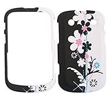 BlackBerry Bold 9900 Black and White Flowers Hard Case, Cover, Faceplate, S ....