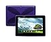 iShoppingdeals - for ASUS Transformer TF300 / TF300T 10.1-INCH Tablet TPU Rubber Shell Skin Cover Case, Purple