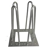 北欧風格テーブル脚　DIY家具パーツ　ローテーブル鉄脚　インテリア　原色　12インチ