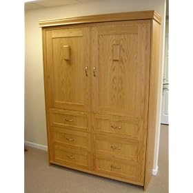 Queen Murphy Bed - Dresser Cabinet by The Bedder Way Co.