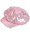 Funky Retro Pink Costume Sequin Newsboy Baseball Hat