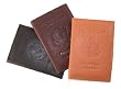 USA Embossed Leather Passport Cover w/ Card Slots