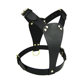 Bull Terrier Genuine Plain Leather Dog Harness Staffy English Bull Terrier