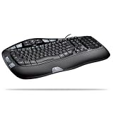 Logitech Wave Keyboard - Keyboard - USB - ergonomic - Canadian French