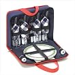 Picnic On The Go Tote Bag 4 Pc Place Setting Portable