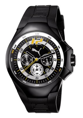 Puma Time Herrenuhr TOP GEAR UP CHRONO BLACK A.PU100061004