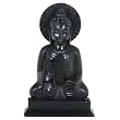 Black Stone Buddha Statue