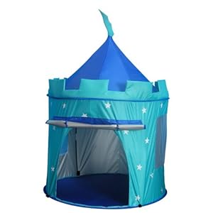 Childrens Pop Up Castle - Suitable for Indoor & Outdoor Use : Boys Blue Toy Play Tent / Playhouse / Den