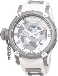 Russian DIver Special Ops Lefty Swiss Quartz Rubber Strap White