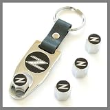 41tvj4TYnqL. SL160  Nissan 350Z Logo Tire Valve Caps with Wrench Key Chain