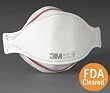 3M 8670F FDA Cleared N95 Respirators - (2 Masks) NIOSH N95 Approved - Pandemic Influenza Flu Protection*