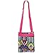 Womens Aztec Crossbody Swingpack Bag w/ Pink Trim (Blue)