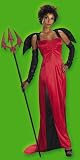 One Size (Upt to 12) - Sexy Desirable Devil Costume (Pitchfork not included)