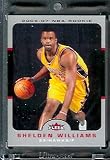 2006-07 Fleer # 213 Shelden Williams Atlanta Hawks Basketball Rookie Card - Mint Condition - In Protective Display Case !