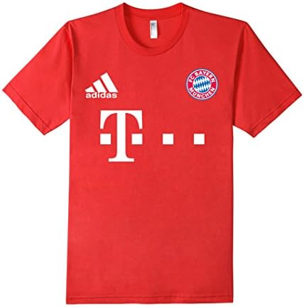 Men's Bayern Soccer Jersey Football Germany Deutschland Tee Small Red