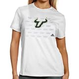 adidas South Florida Bulls Ladies White Inside The Lines T-shirt