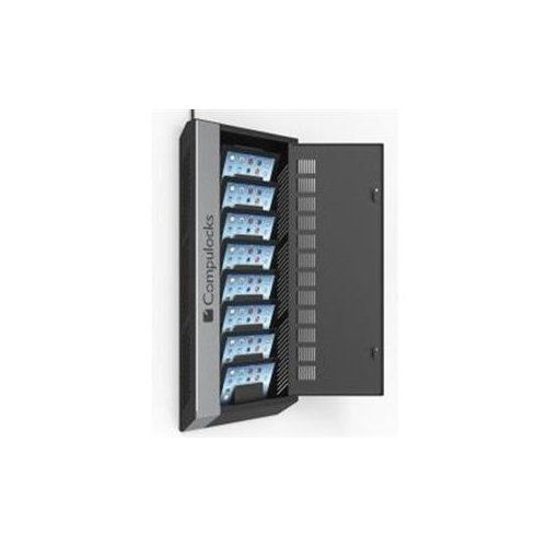 MAC LOCKS WalliPad - 8 units USB Wall Mounting Charging cabinet + 8 USB ports Industrial Charging HUB. Black. / WalliPad8 /