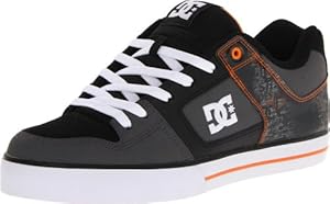 DC Men's Pure SE Sneaker,Orange/Black,9 M US