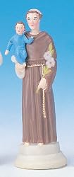 Religious Statue - Saint Anthony - 4" Height - Magnetic and Adhesive Base