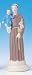 Religious Statue - Saint Anthony - 4" Height - Magnetic and Adhesive Base