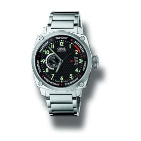 Oris Men's BC4 Black Dial Stainless Steel Bracelet Watch #4164MB