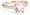 Rose Gold Plated Sterling Silver Morganite and Diamond Ring, (.07 Cttw, G-H Color, I2-I3 Clarity), Size 7