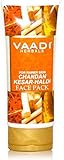 Chandan Kesar Haldi Fairness Face Pack - Herbal Face Pack - ALL Natural - Paraben Free - Sulfate Free - Suitable for Both Men and Women - Good for All Skin Types (Oily, Glowing, Dry, Normal, Combination, Sensitive) - 120gms (4.25 Ounces) - Vaadi Herbals