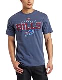 NFL Men's Buffalo Bills Vintage Roster II Short Sleeve Pigment Dye Tee (Pigment Denim, Large)