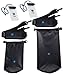 Bago Dry Bags - SEE-THROUGH Waterproof Window. Plus Cell Phone Dry Bag, Adjustable Shoulder Strap. Fits in your Backpack Duffel Sack. Lightweight & Heavy Duty (5L+10L Black)