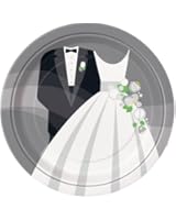 Silver Wedding Dinner Plates, 8ct