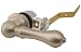 Satin Nickel Westbrass Universal Toilet Tank Flush Lever Handle Fits All Left,Right,Side,Front Mount