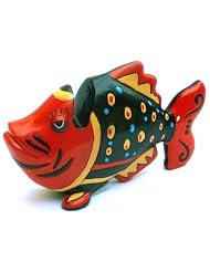 Tropical Fish Ocean Themed Unique Novelty Eyeglasses Holder - Red by 