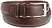 Perry Ellis Mens Hc Milled Belt, Chocolate, 34