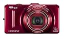 Nikon COOLPIX S9300 16 MP CMOS Digital Camera with 18x Zoom NIKKOR ED Glass Lens and Full HD 1080p Video (Red)