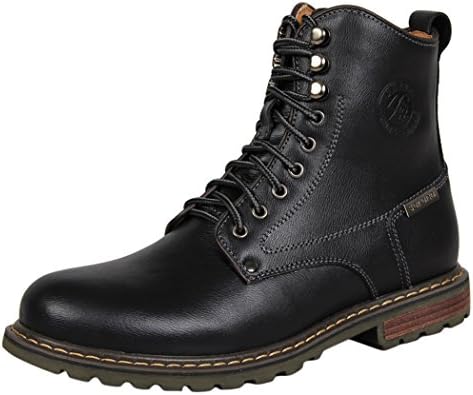 Serene Mens High Top Lace Up Fashion Oxfords (10.5 D(M)US, Black)