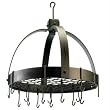 Old Dutch 102BZ 18.5 x 21 Dome Oiled Bronze Pot Rack w/Grid 16 Hooks