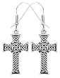 Celtic Cross Earrings - 316L Stainless Steel - 1'' Height