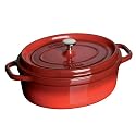 Staub 5 Quart Oval Cocotte, Pimento Red