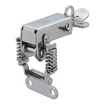 Stainless Steel 304 Spring Loaded Corner Fastener Latch, Polished Finish, Non Locking, 2 5/16" Length (Pack of 1)