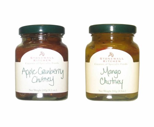 Stonewall Kitchen Sauce Set of 2: Apple Cranberry & Mango Chutney by Stonewall Kitchen