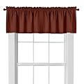 Peach Skin Tailored Valance - Crimson (42x15")