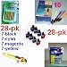 A great deal, Brother Compatible lc-41 LC41 28-Pack (7-Black/7-Cyan/7-Magenta/7-Yellow) Ink Cartridge Value Pack - Brother MFC + +(2) 12 digit solar calculator + 10 ball pen + (2) cutter, snap off, + 8-pk AA batteries, great Value........!!!!...For Brother All-in-One Machines DCP-110C, DCP-120C, MFC-210C, MFC-3240C, MFC-3340CN, MFC-410CN, MFC-420CN, MFC-5440CN, MFC-5840CN, MFC-620CN, MFC-640CW, MF