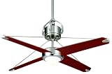 Casablanca Fans 65G45D Verrazano Brushed Nickel Ceiling Fan 54 Includes Mahogany Blades