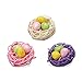 DariceÂ® Glittered Foam Eggs in a Nest: 2 x 2 x 1.5 inches