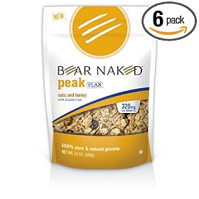 Bear Naked 100% Pure & Natural Granola, Peak Flax, Oats & Honey with Blueberries,... by Bear Naked