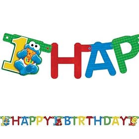 Sesame Street 1st Birthday Banner 5ft by Factory Card and Party Outlet